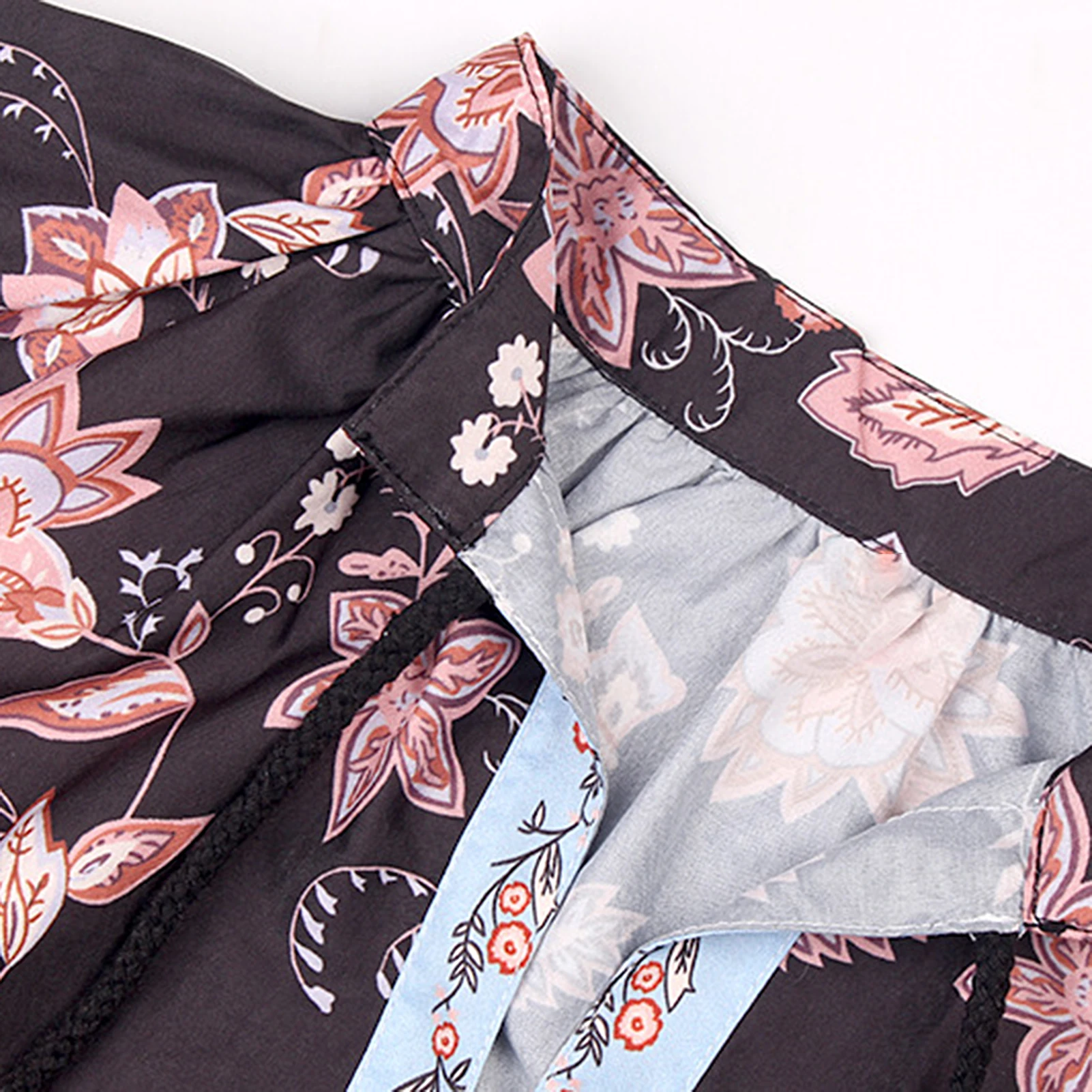 

Summer Fashion Women Floral Printed V Neck Loose Long Sleeve Pullover Shirt