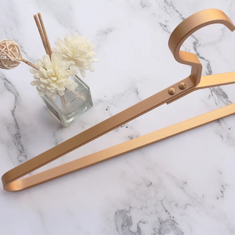 Северный Европейский Ins алюминиевый сплав стойка Золотая большая плоская линия