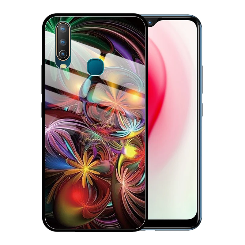 Fantasy Tempered Glass Case Cover for VIVO Y15 Y17 Y12 Y93 Y85 Y81 Y19 Y75 U3 Y66 Coque Funda | Мобильные телефоны и