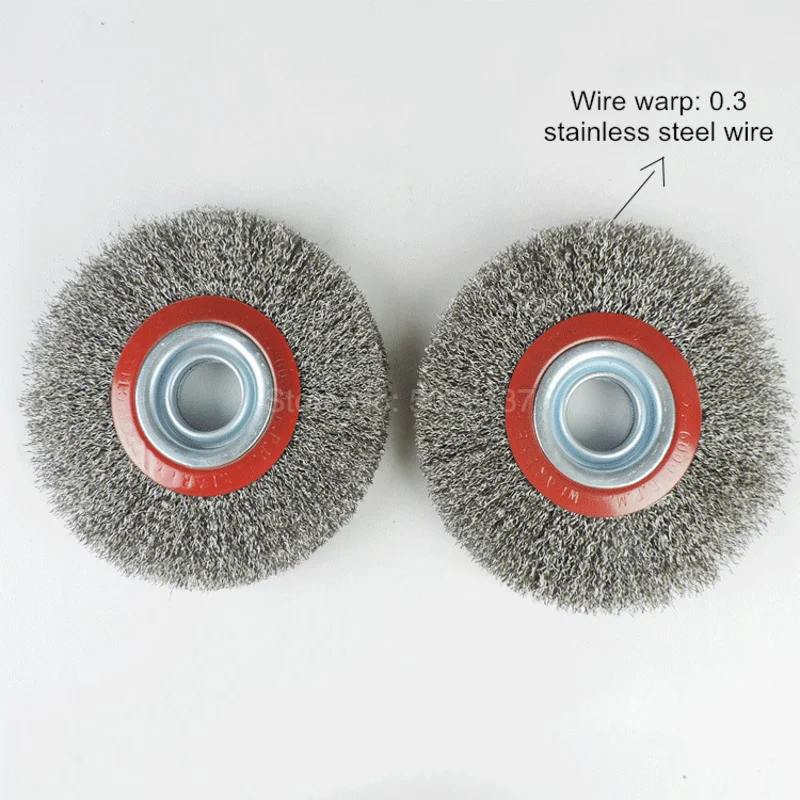 1 шт. Стальная Плоская проволочная колесная щетка соединительные кольца скамья