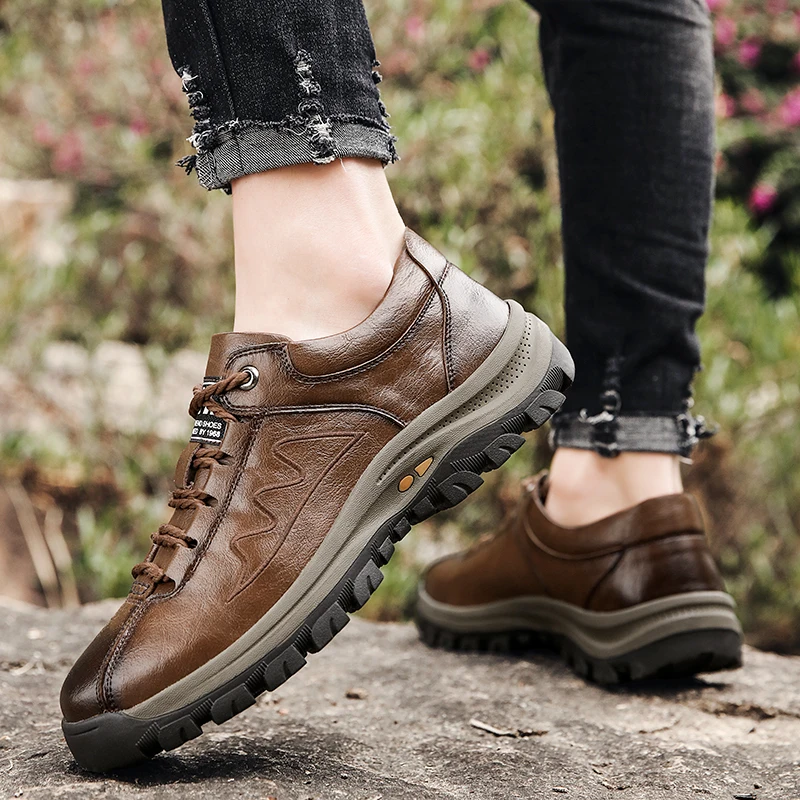 

Lcxmnd 20 autumn and winter new low top outdoor hiking and waterproof mountaineering shoes board shoes for men