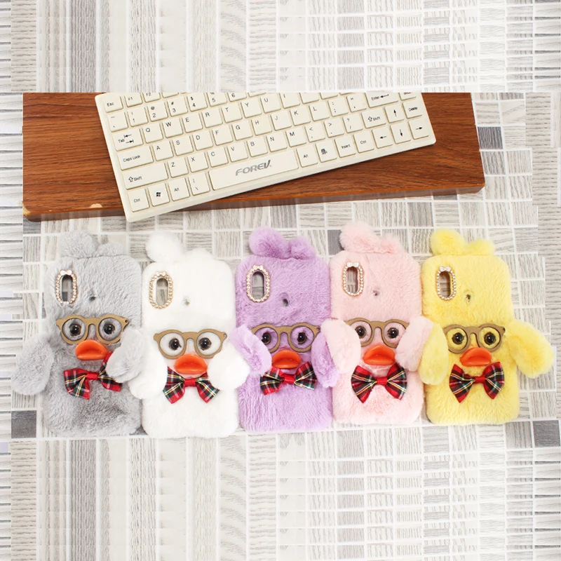 Модный красивый пушистый мягкий утенок прекрасный дизайн стильный защитный