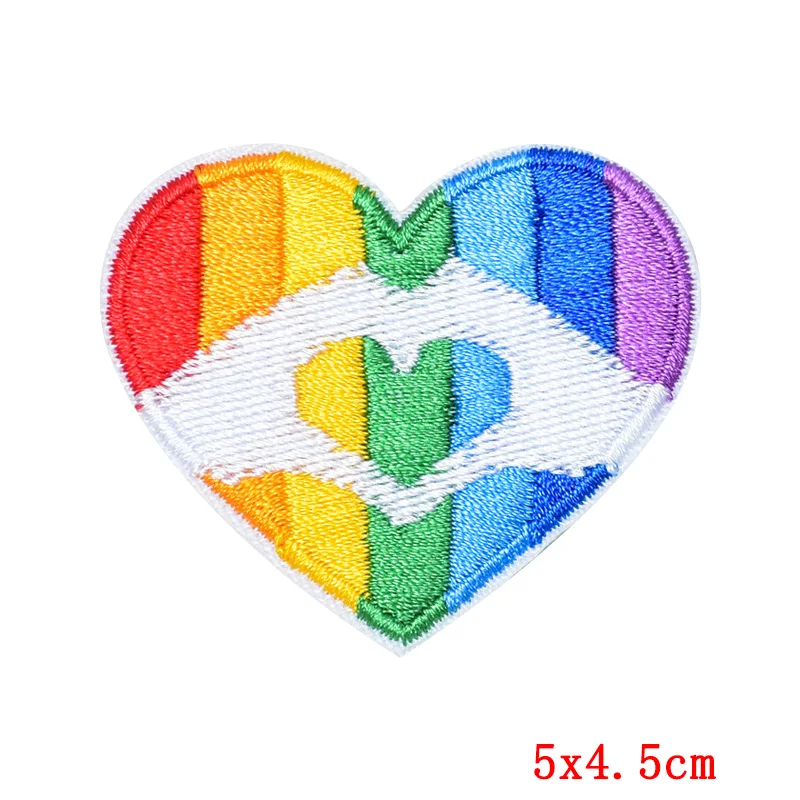 Тканевые наклейки Hippie для геев гордости вышитая нашивка сделай сам ЛГБТ полосы