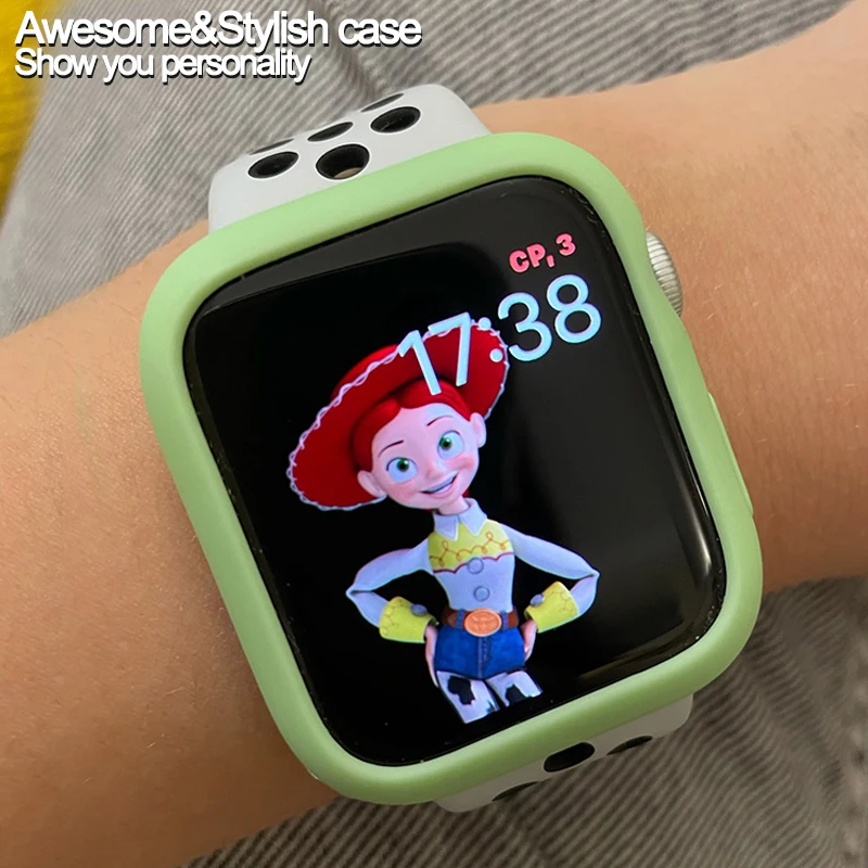 Силиконовый чехол-накладка из мягкого ТПУ чехол Крышка для наручных часов iWatch