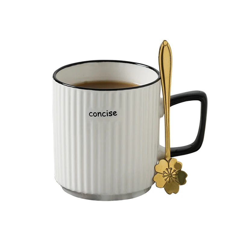 Aesthetic Travel Milk Mug Tea White Kids Minimalist Coffee Plain Nordic Modern Office Hot Chocolate Vaso Cafe Drinkware BY50MU | Дом и сад