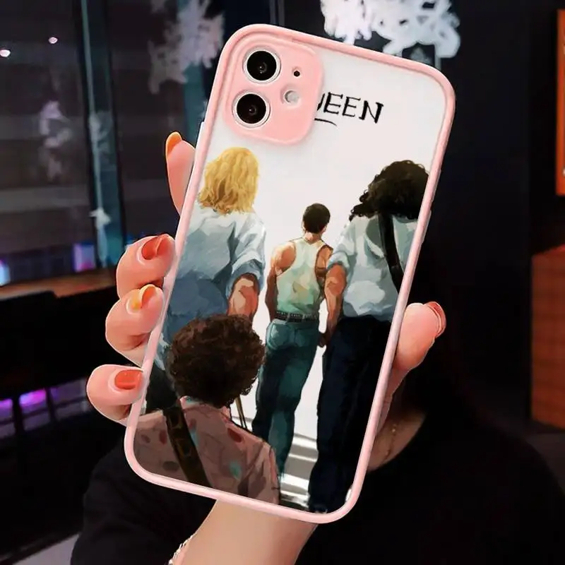 

Freddie Mercury Queen band Phone Case matte transparent For iphone 7 8 11 12 plus mini x xs xr pro max cover