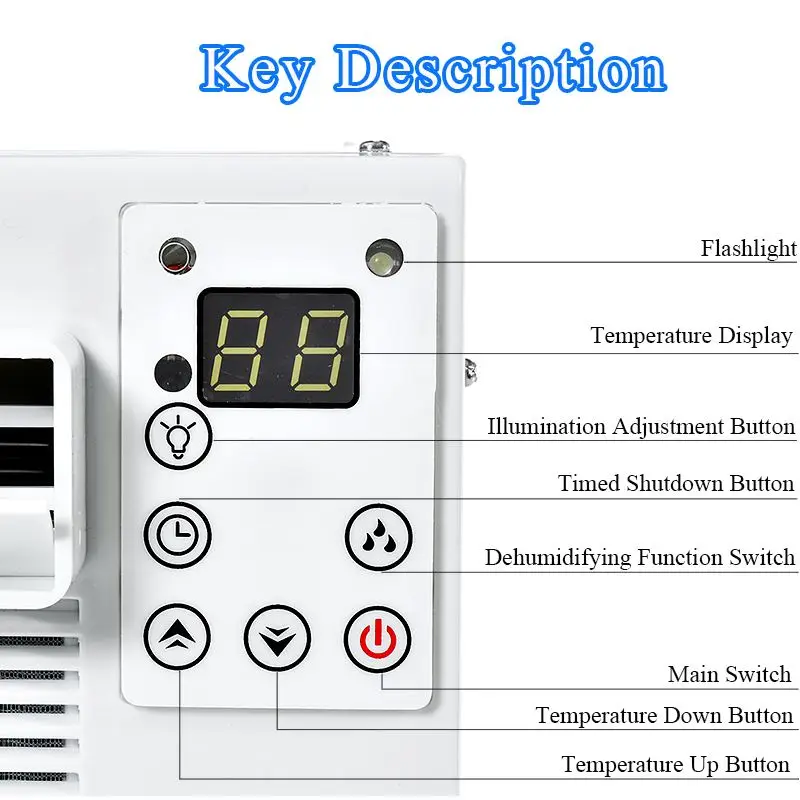 Настольный кондиционер 1500W 220 V/AC таймер на 24 часа машина для изготовления холодного/тепла двойного назначения с пультом дистанционного управления светодиодный пульт управления Pet осушитель воздуха conditione