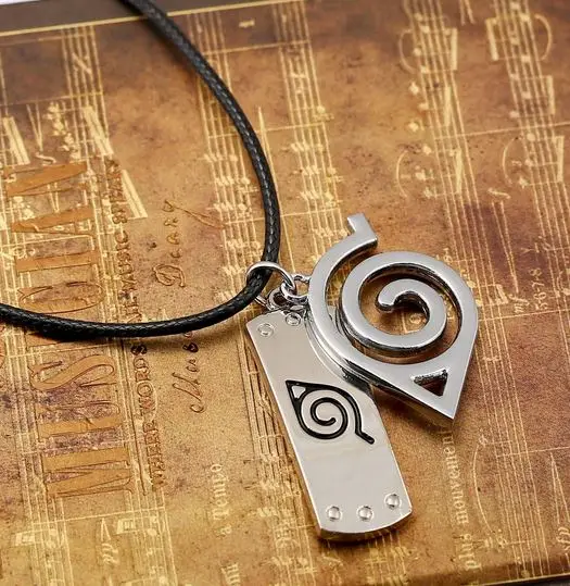 Necklace Lady Classic Anime Peripheral Naruto Leaf Logo Keychain Pendant Men's Gift long necklace boyfriend gift |