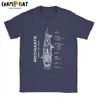 Новинка, футболка Rocinante, футболка для мужчин с круглым вырезом, хлопковая футболка с коротким рукавом