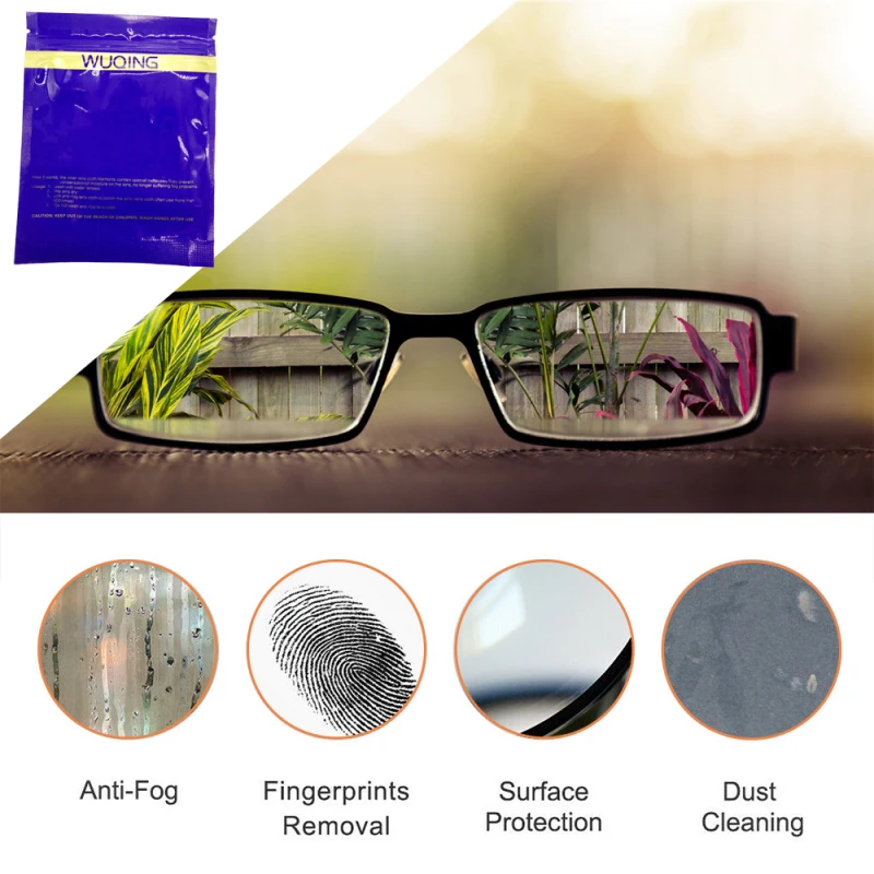 YaMinSanNiO Texile Clean Without Traces Anti-fog Glasses Cloth Lens for Eyewear Accessories 10pcs/lot | Дом и сад