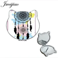 youhaken hand drawn art dreamcatcher new womens fashion tools mirrors brand decoration leather makeup mirrors dh60