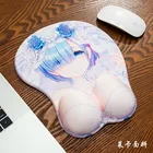 Сверхбольшой трехмерный силиконовый 3D коврик для мыши Жизнь в другом мире от царапин, эргономичный Аниме Коврик для мыши