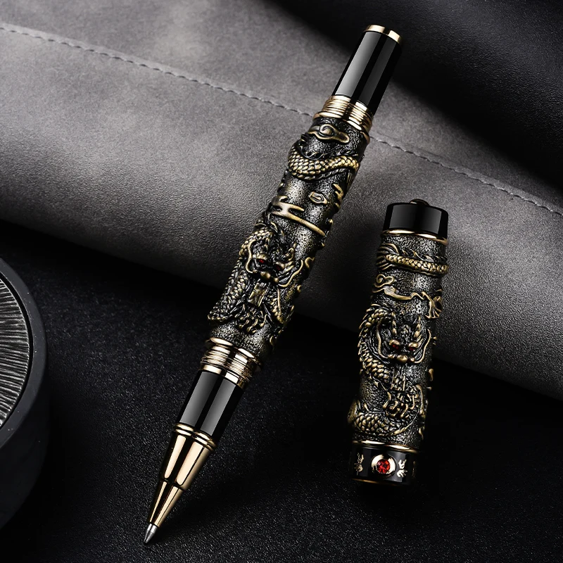 Шариковая ручка JINHAO металлическая шариковая офисная деловая с драконом подарок
