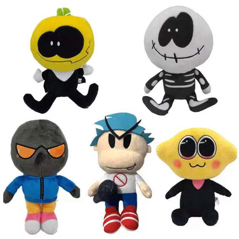 

Мягкая набивная кукла пятничная ночь Funkin плюшевая игрушка бойфренд Уитти жуткий месяц скольжение и насос Монстр лимон демон капитан Пико и...