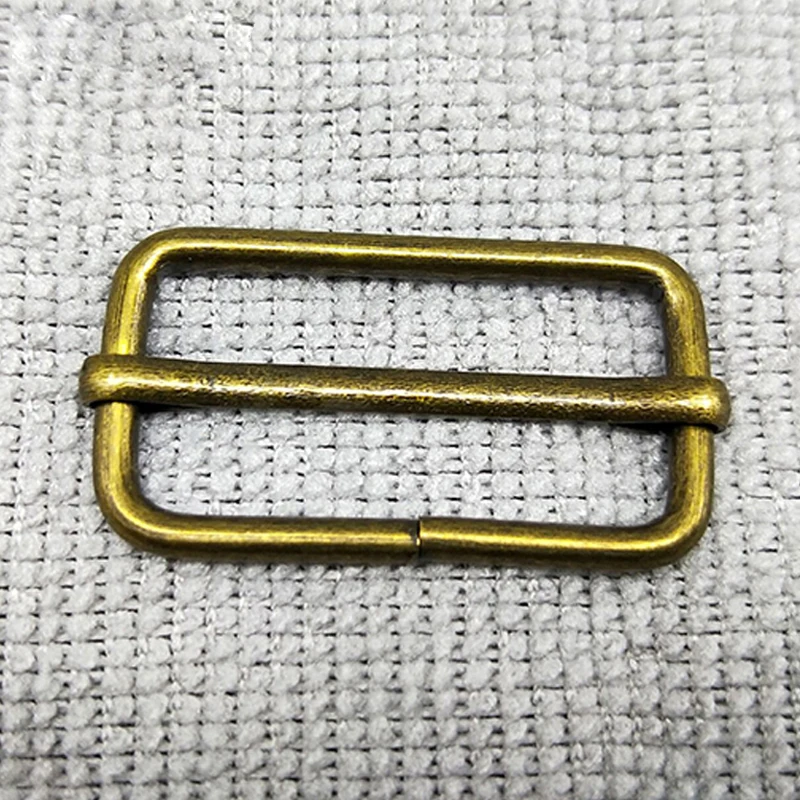 Металлическая Регулируемая прямоугольная D образная Пряжка 50 шт./лот для