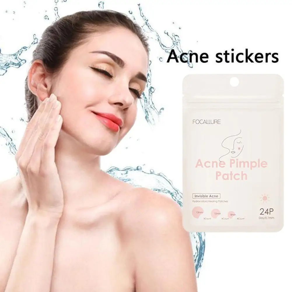 

24pcs/set Acne Patch Day and Night Tea Tree Extract Acne Removal Pimple Patch Invisible Stickers Acne Pimple Removal Skin Care