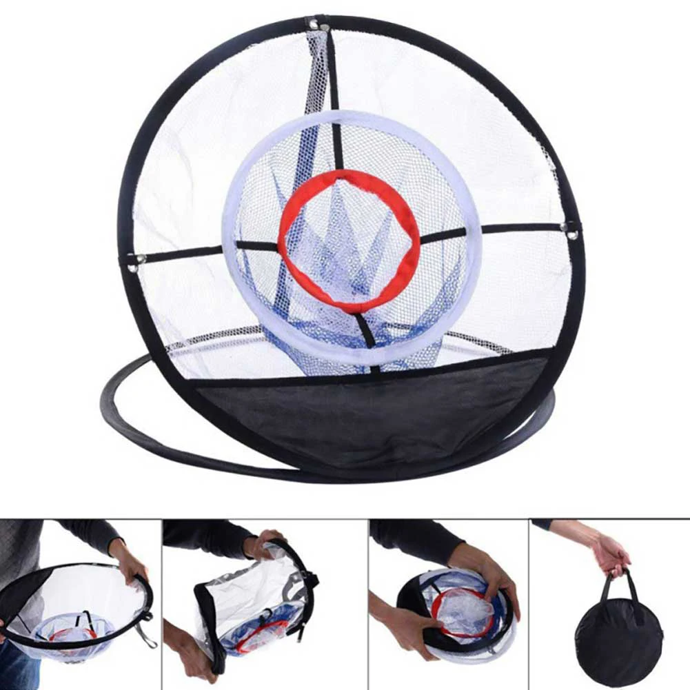 

Golf Hitting Chipping Practice Net Indoor Outdoor Pitching Cage Mat Training Aid Outdoor Sports Accessories