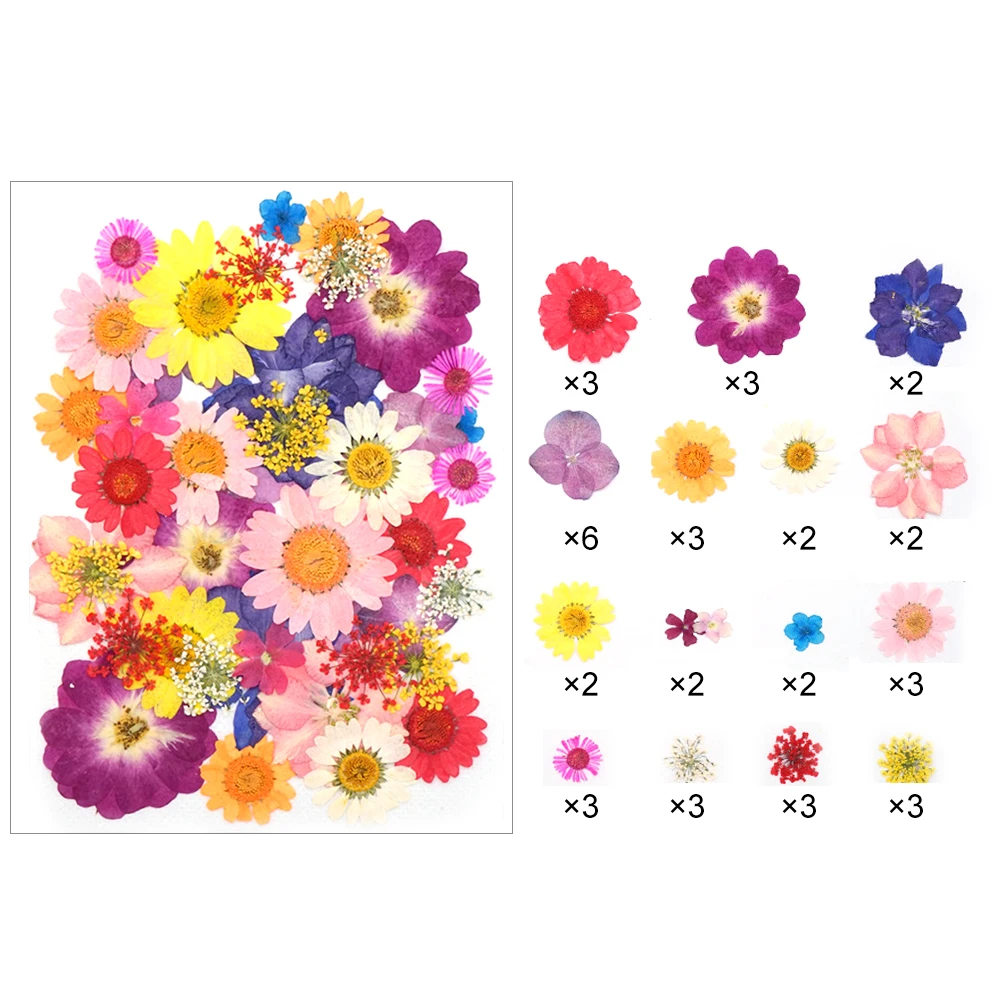 DIY Dried Flowers Resin Mold Fillings UV Expoxy Flower for Nail Art Pressed Home Decor Handicraft Flo | Дом и сад