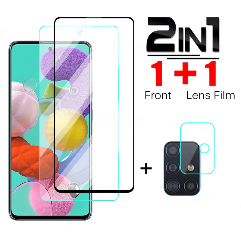 

Закаленное стекло для Samsung Galaxy A01 Core A11 A21 A31, Защитное стекло для объектива камеры Samsung A51 A41 A71