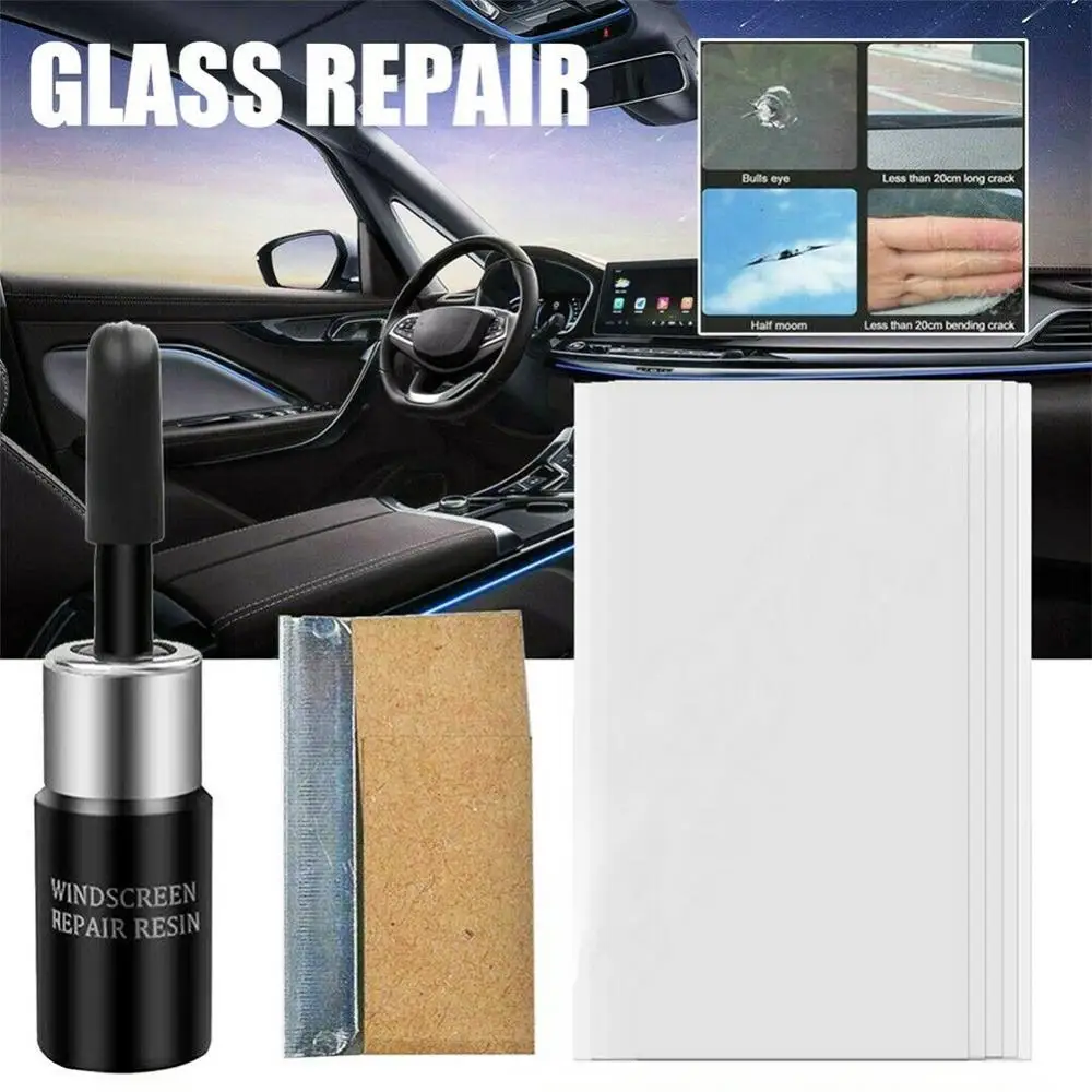 

Automotive Glass Repair Fluid Car Windshield Crack Chip Repair Tool DIY Fix Kit