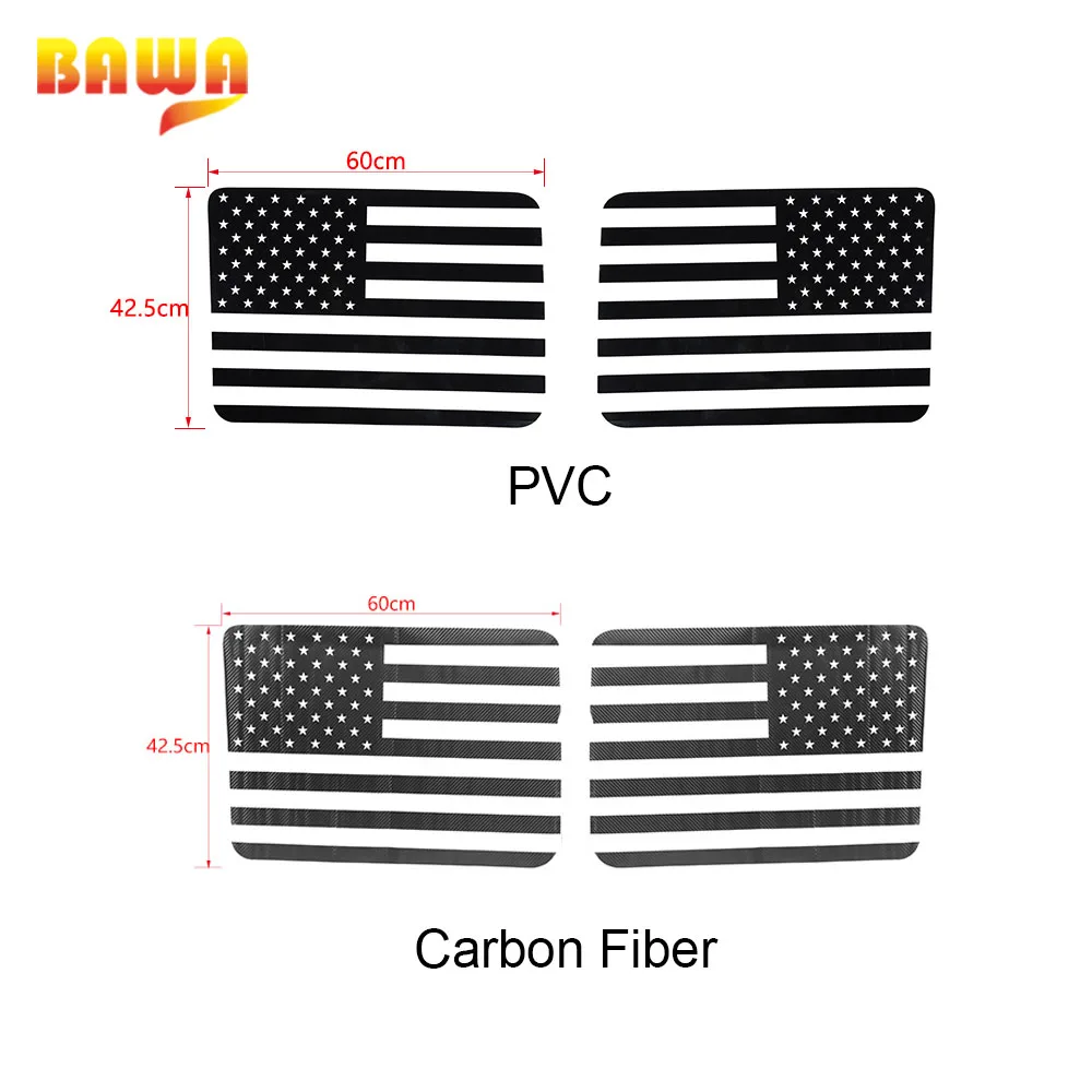 

BAWA Car Stickers for Jeep Wrangler JK 4 Door Rear Window Decoration Sticker Interior Accessories for Jeep Wrangler JK 2007-2010