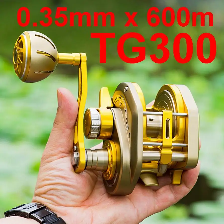 TG300 TG3000 барабан катушка для троллинговой рыбалки металлический Тормозная 6 3: 1 30