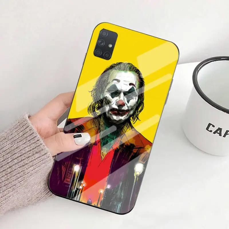 

Phone Case For Samsung S6 7edge 8 9 10e 20plus S20 Ultra Note8 9 10pro A72018 Tempered Glass Soft Cover Fashion New J-Joker