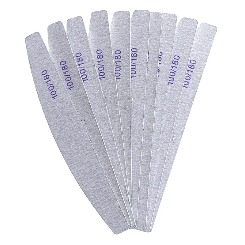 

10pcs/Lot Wooden Nail Files Professional Nail Buffer 100/180 Wood Nail File Double Side Of The Nail File Buffer Nail Art Tool