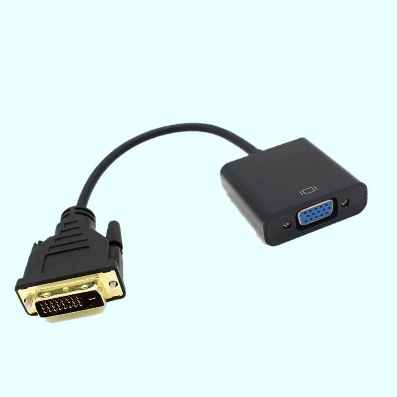 DVI Male VGA Женский видео конвертер адаптер 24 + 1 25 Pin D кабель для ТВ PS3 PS4 PC дисплей