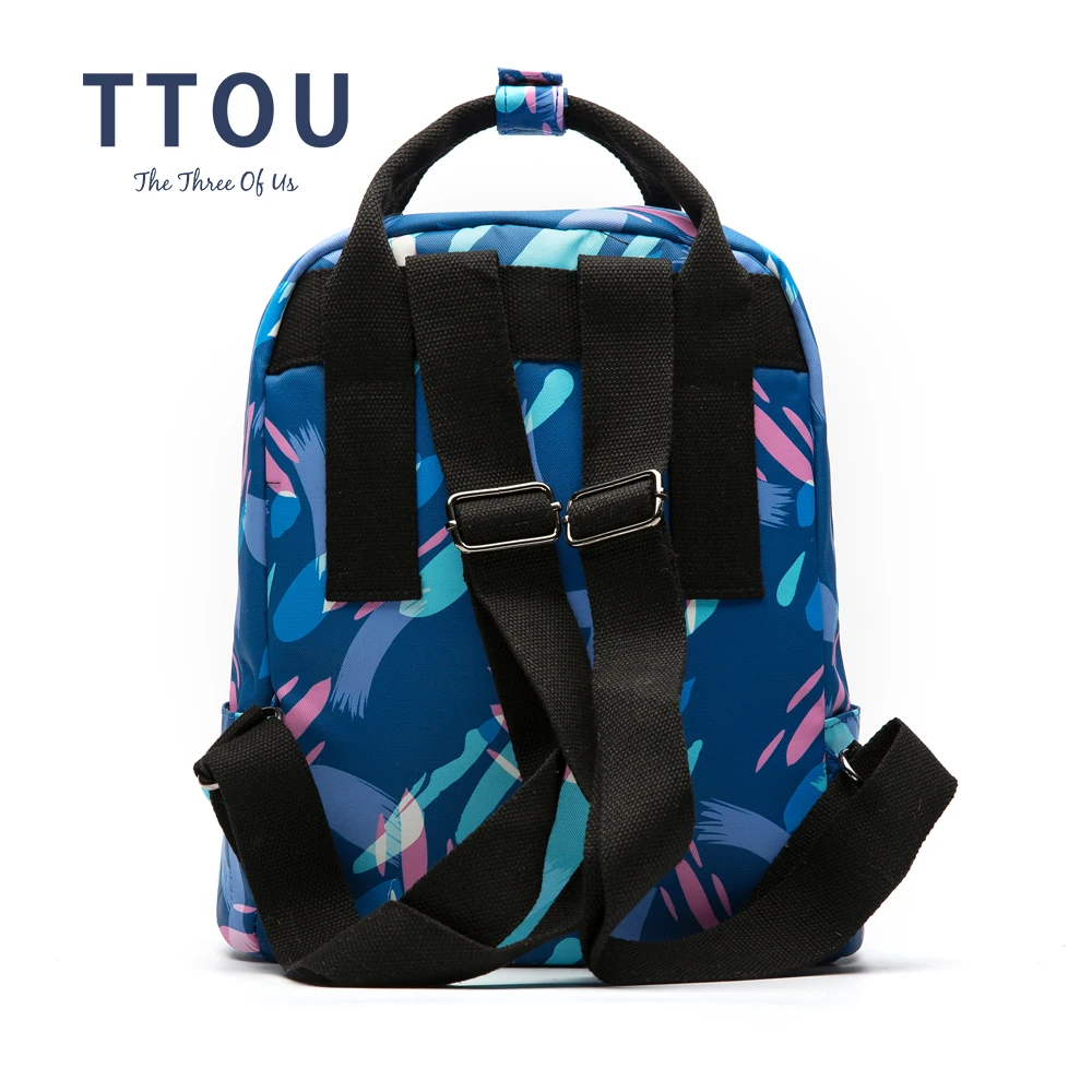 Женский холщовый рюкзак TTOU с принтом школьные рюкзаки для девочек дорожная сумка