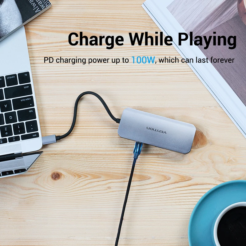 Vention Type C концентратор USB к HDMI 3 0 Thunderbolt адаптер для MacBook Samsung S10/9 Huawei Mate 30 P30 Pro