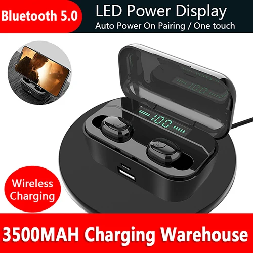 3500mAh G6S ROCKSPACE СПЦ Беспроводной наушники V5.0 Bluetooth наушники гарнитуры глубокий бас стерео 3D звук устойчивое спортивные наушники гарнитуры - Цвет: 3500mAh G6S