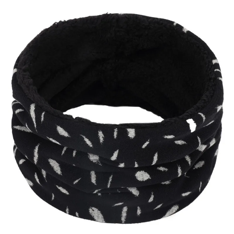 Унисекс шарф лоскутный лист шеи теплый флисовый вязаный шарфы шаль Печатный