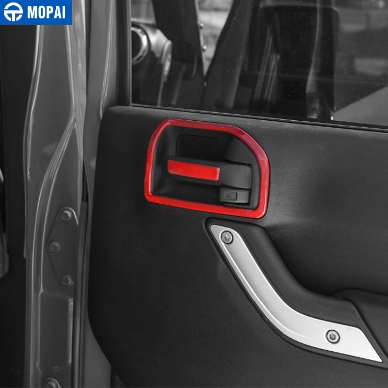 MOPAI ABS 2 двери крышка для ручки и чаши декоративные наклейки Jeep Wrangler JK 2011 Up Стайлинг