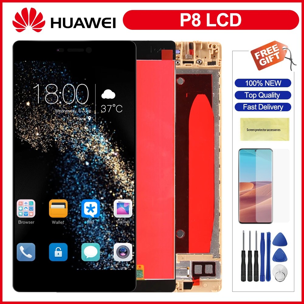 

5.2" Display Screen For Huawei P8 LCD Display Touch Screen Panel Digitizer Assembly Replacement For Huawei P8 Lcds