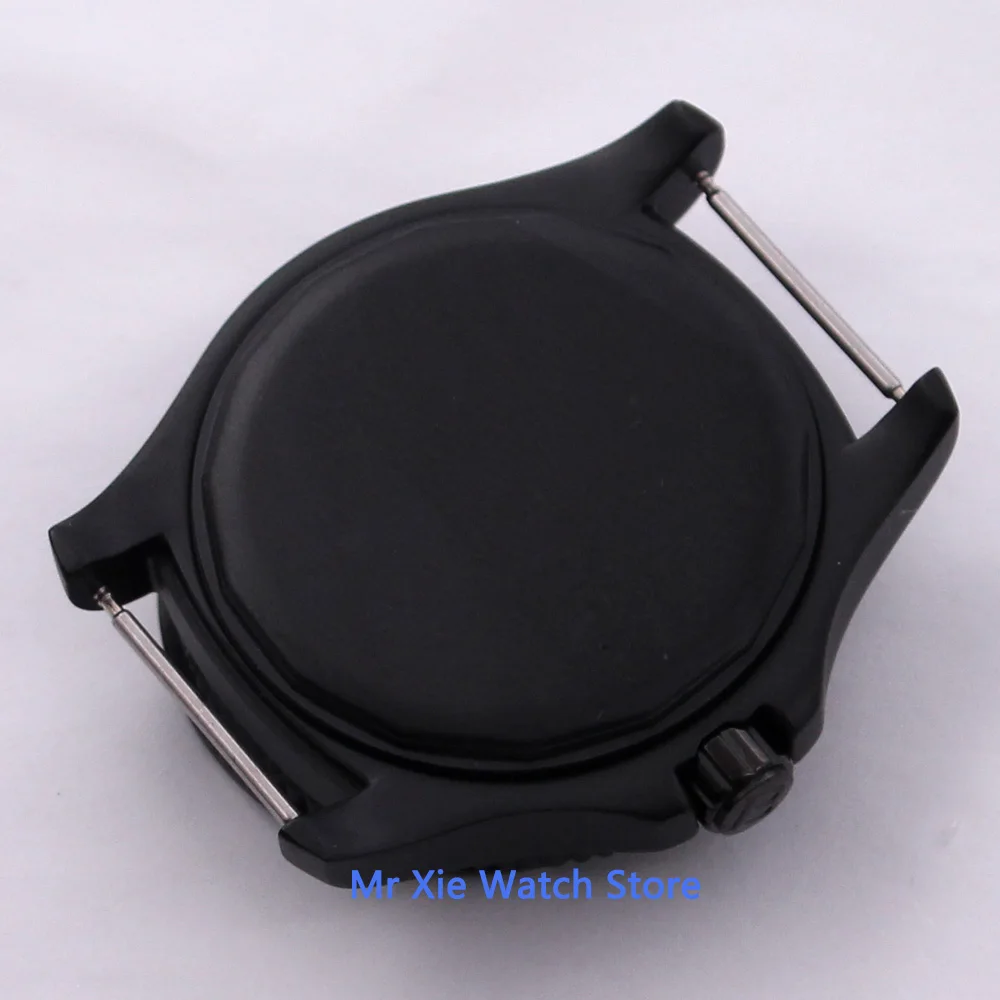 

BLIGER 44mm Sterile Black Ceramic Rotating Bezel 316L Stainless Steel Watch Case Fit ETA 2836 MIYOTA 8215 821A DG 2813 Movement
