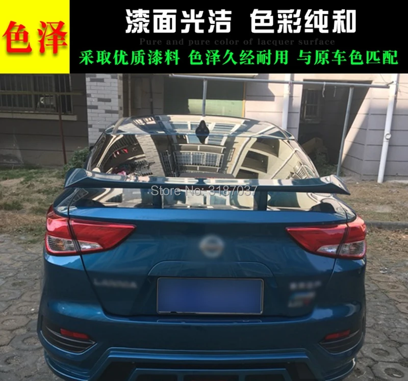 Спойлер для Mitsubishi Lancer 2009-2017 пластиковая задняя крышка багажника из АБС-пластика