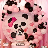 102pcs black white pink balloon garland kit panda themed party supplies baby shower birthday wedding bridal party decorations