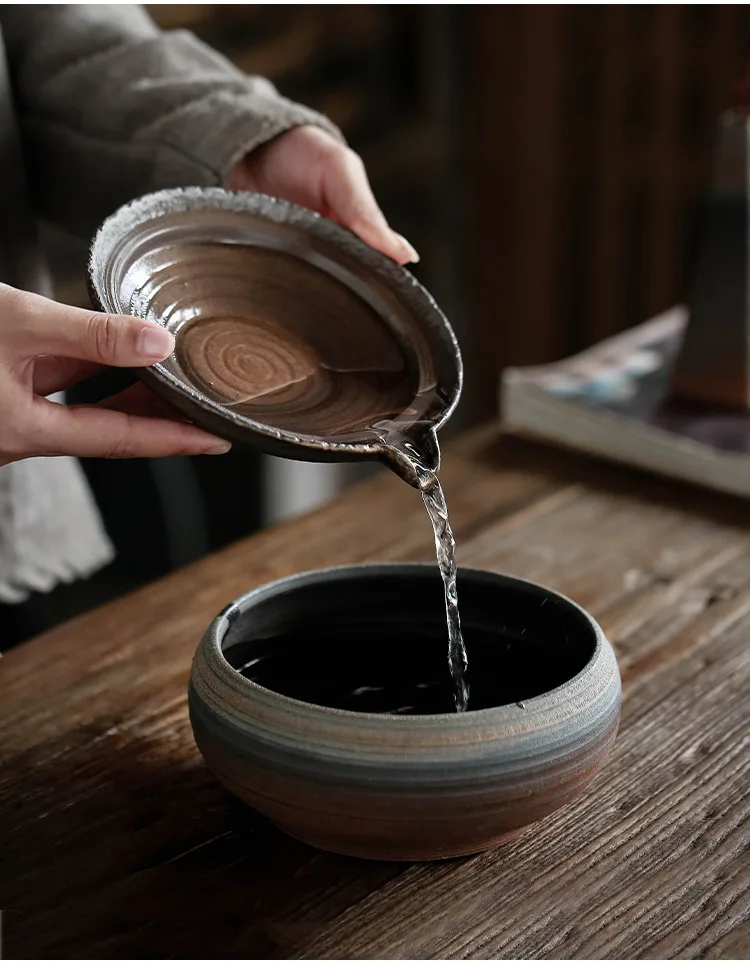 Подставка под горшок из ротанга большая осенняя круглая креативная с