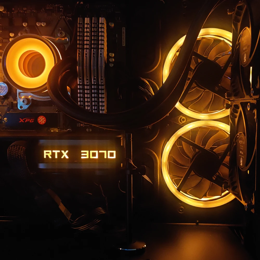 FREEZEMOD GPU боковая панель RTX3090 GTX ROG украшение для ПК Видеокарта пластина Faith лампа