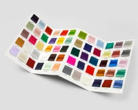 mulberry silk fabric color swatch with 90 colors for plain silk