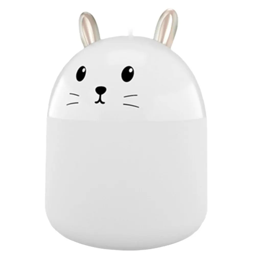 

Cute Rabbit Humidifier USB Rechargeable Air Humidifier Night Light Air Purifier Household Desktop Mute Aromatherapy Humidifier