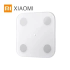 Электронные весы Xiaomi Mi Smart Scale 2, умные весы для определения жира в теле, контроль через приложение, светодиодный дисплей, анализатор здоровья