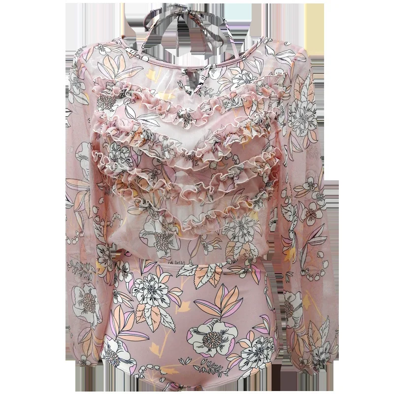 

Monokini Swimsuit One Piece Women's Female Sexy Bikini New Underwire Tower Paisley Polyester Swimsuit Fused Swimsuit Fused