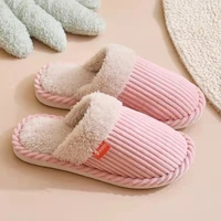 indoor home lovers shoesnew corduroy cotton slipperslovely and sweetwarm and wear resistantsoft sole and mute