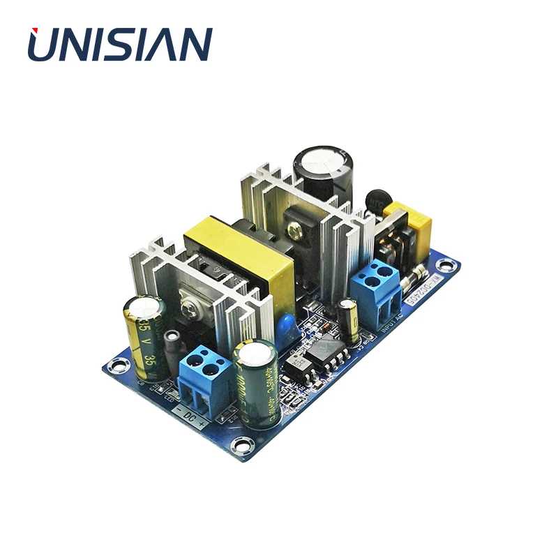 UNISIAN 24V Переключая Питание модуль переменного тока 100 240V DC/DC 2A 3A 50 Вт адаптер