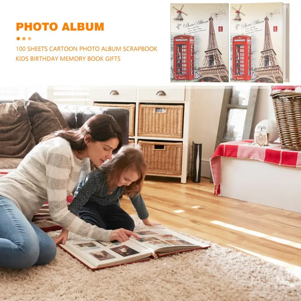 Альбом для фотографий 6 дюймов 100 страниц|Фотоальбомы| |