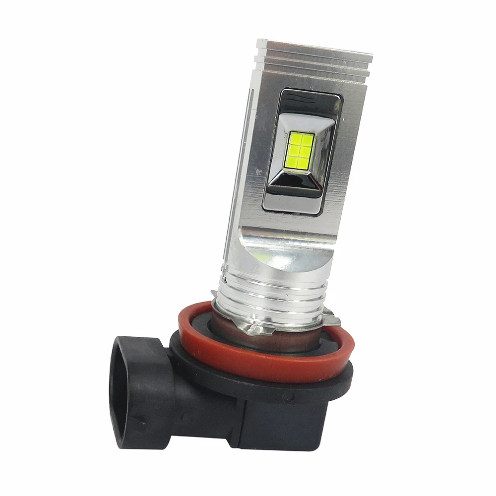 

WLJH 2x White 1500LM 80W Car Light Led H8 Light Day Running LED DRL Light Fog Lamp Bulb AC9 -30V Fog Light Bulb