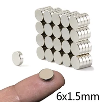 100200300pcs 6x1 5mm super strong magnetic magnet 6mmx1 5mm permanent neodymium magnets 6x1 5mm small round magnet 61 5mm