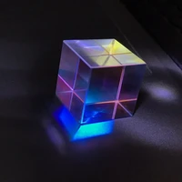 202017mm cubic science cube optical prisma photography with hexahedral prism home decoration prism glass